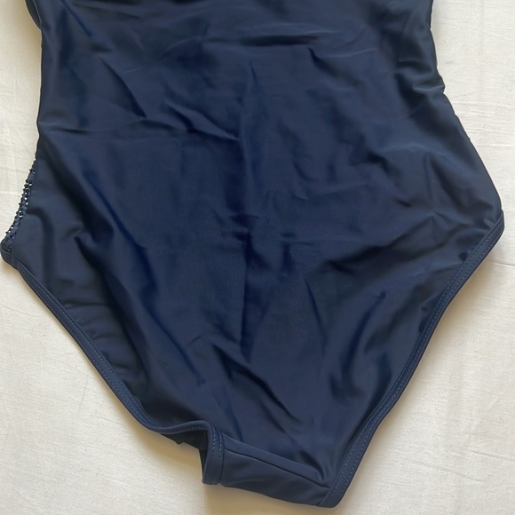 V Neck Tummy Control Side Cut Out Bathing Suit - Picture 8 of 10